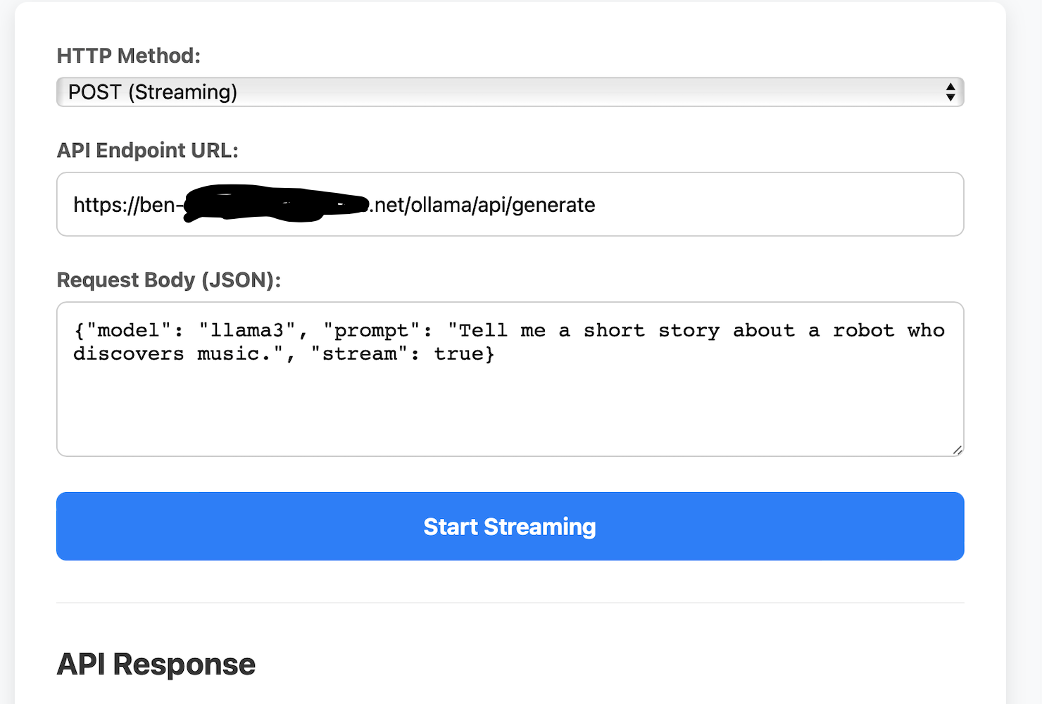 A demo with Flask.